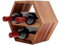 Weinregal aus Holz, freistehend, für Likör, Wandmontage, Waben-Design
