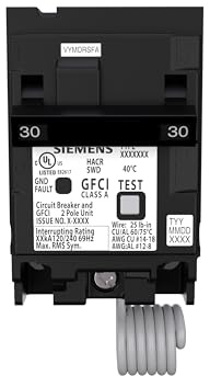 SIEMENS QPFB Disjoncteur GFCI 2 pôles 30 A