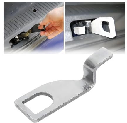 Adunsiaoto Heckklappenaufsteller, Auto Heckklappen Aufsteller Für Frischluft, Edelstahl Auto Heckklappen-Abstandshalter Passend Für T5 T6, Frischluftschloss-Haken-Halterung