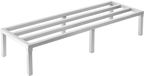 VEVOR Scaffale in Alluminio, 152,4x50,8x30,5 cm, Scaffale Commerciale, Portata 817,2 kg, Completamente Saldato, Scaffale per la Conservazione degli Alimenti a Pavimento, in Ristoranti, Cucine, Garage
