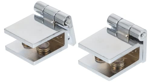 NULYLU 2stücke Rahmenlose Tür Scharnier Schrank Tor Ersatzscharnier Für Schränke Vitrinen Und Weinschränke