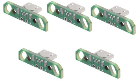 CY Lot de 5 connecteurs Femelles Micro USB 2.0 à Monter soi-même avec Montage sur PCB, Type à souder