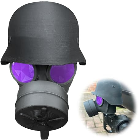 ARTGUTS Deckkappe Für Die Anhängerkupplung,In Gasmaske Helm Form,Staubdicht & Wasserdicht,Anhängerkupplung Schutzkappe Abdeckung für 50 mm Kugelkopf Anhänger Anhängerkupplungen(violett)