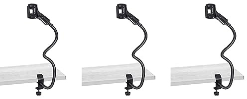 Tuminfar 3X Support de Microphone Flexible Col de Cygne Bureau Pince Support Microphone Bras équipement D'Enregistrement pour Réunion Conférence Podcast