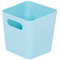 6 x WHAM Square Aufbewahrungsbox - Korb - 10x10x10 cm - Weiß
