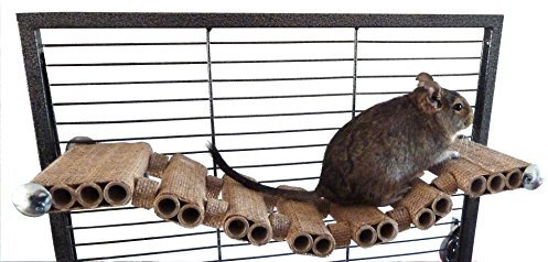 Rope bridge platform shelf