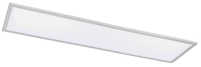 Arcchio LED Panel Lysander dimmbar mit Leselampe in Alu aus Aluminium (1 flammig,) - Bürolampe Deckenlampe Deckenleuchte Lampe Arbeitszimmerleuchte