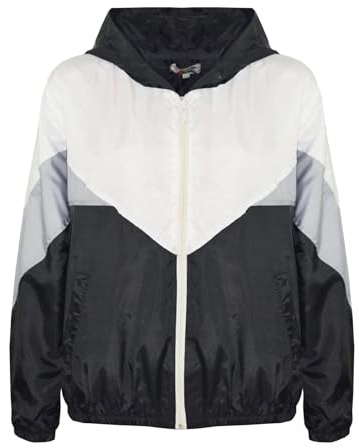 A2Z 4 Kids Girls Windbreaker Waterproof Raincoat Baby Pink Jackets - Windbreaker 504 Black 9-10