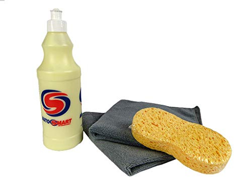Autosmart Car Detailing Kit Mirror Image 500ml With Sponge & Microfibre Cloth