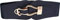 BlackButterfly Vintage Elastico Corda Gancio Cintura (Blu mezzanotte, 2XL)