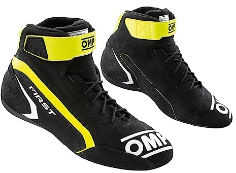 Omp Unisex Schuhe First Race My2021 Anthrazit/Fluo Gelb Größe 44 Fia 8856-2018 Bootsschuh, Standard, EU