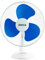 Jocca - Ventilatore da tavolo Diametro 30 cm/Potenza 45 W / 3 Velocità / 3 Pale/Sistema di oscillazione, testa reclinabile (Blu)