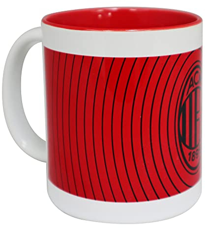 Tazza Milan in ceramica con interno rosso PRODOTTO UFFICIALE