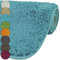 DILUMA | Badematten Set 2 Teilig Badematte 50x80 und WC Vorleger 45x50 cm Türkis | Badteppich Set | Flauschiger Hochflor, Weich, rutschfest, Saugstark