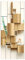 HYZSM Türtapete Selbstklebend 3D PVC wasserdichte Abnehmbare,Türaufkleber für Tür Deko Wohnzimmer/Schlafzimmer/Küche/Bad, Türposter-Holzgitter 77x200CM