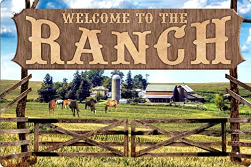 Geschenkeparadies 24 Blechschild Welcome to The Ranch