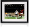 Exclusive Memorabilia Geoff Hurst Signed England Football Photo: 1966 World Cup. Standard Frame