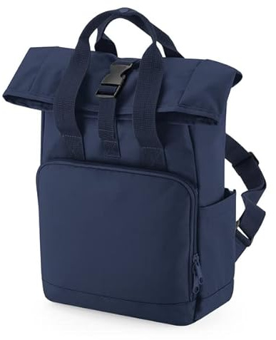 COOZO Recycled Mini Twin Handle Roll-Top Backpack - 100% Recycled Polyester | Small and Practical, Capacity 9 Litres | Portable