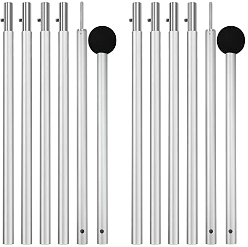 Night Cat Vordachstangen Strand Zeltstangen Gestänge für Strandüberdachungen Tarp Stangen Markise Masten Aluminium Einstellbare Länge Flexibler Einsatz