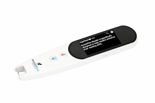 Rocket Pen Reading Tutor + Case, Black - Dyslexia & Struggling Readers. Use Its Six Learning Aids to Make Reading Your New Super Power. Scans Phone, Tablet, Printed Page. No PC Needed