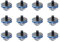 Wealrit 12 Pcs Hard Drive Mounting Screws with Blue Isolation Grommets for HP 6000 6005 Pro, 8000 8100 8200 Elite DC7800 7900