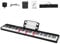 Maxmass 88 Key Keyboard Piano, Full Size Semi-Weighted Digital Piano with Split Function, Bluetooth MIDI Function, Carry Bag and Sustain Pedal, Portable Music Keyboard for Beginners Adults Kids