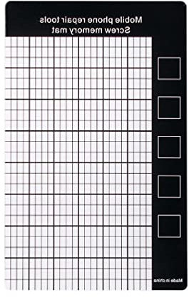 FUZYXIH Schraubenreparatur-Magnetmatte mit Skalenraster, 9 x 14,5 cm, für Tropfen von Elektronik, Handy-Pad, Tablet, Laptop, Reparaturwerkzeug, Zubehör, Reparatur, Magnet-Pad, Reparatur, Arbeitspad,
