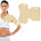 Castor Oil Shoulder Pack Rizinusöl-Packungswickel für die Schulter, Rizinusöl Packungswickel aus Bio-Baumwolle, wiederverwendbarer Rizinusöl Wickel, verstellbares (Öl nicht Lieferumfang enthalten)