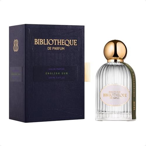Bibliotheque de Parfum English Sun Eau de Parfum für Frauen, orientalisch-würziger Duft, luxuriöses und edles Damen Parfüm mit Noten von Madagaskar-Vanille, Oud, Moschus, Ambra & Jasmin, 100 ml