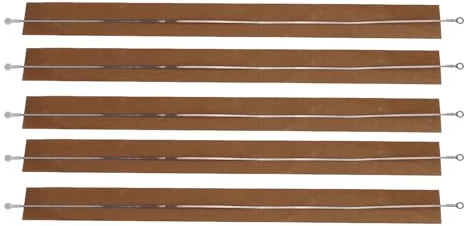 DAZZLEEX 5Pcs Impulse Sealer Strips SF-200/SF-300/SF-400 Impulse Sealer Spare Repair Parts Kit For Plastic Bag Sealing Brown (SF-400)