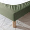 Cache-sommier 180x200 Kaki – 100% Coton Jersey Extensible – Doux, Résistant, Facile à Installer – Oeko-TEX – pour sommier de 15 à 30 cm