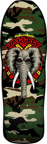 Powell Peralta Mike Vallely Elephant Reissue Skateboard-Deck, Camo, 25 x 76,2 cm