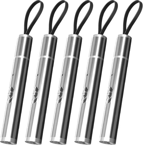 WholeFire 5PCS Rechargeable Pen Light, Ultra-Compact EDC Flashlight, 500 Lumen with 3 Modes, Mini Pen Torch Ligh Inspection Flashlight for Camping Outdoor Work Repair