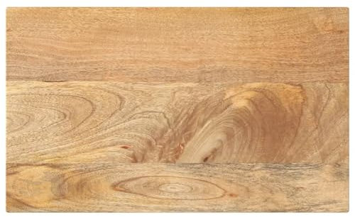 vidaXL Tischplatte, Holzplatte für Esstisch Couchtisch, Massivholzplatte Rustikales Design, Ersatztischplatte, 50x30x2,5cm Rechteckig Massivholz Mango