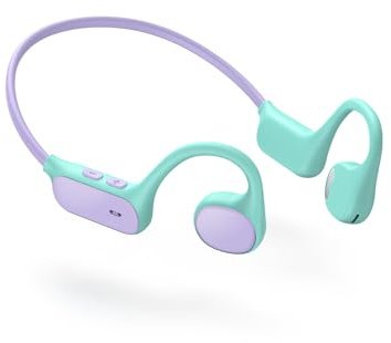 iClever OWS01 Bluetooth Kopfhörer Kinder mit Luftleitung 360° Biegung | SafeSound Tech, Offenes Ohr, Bluetooth 5.4, Premium Stereoklang, Ultraleicht Bequem Kopfhörer Kinder für iPad/Outdoor