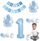 Geburtstag Deko Junge, 1. Geburtstag Dekorationen Blau, Blau Latex Luftballons Junge 1. Birthday deko für Kinder für Birthday partys Babyparty Deko