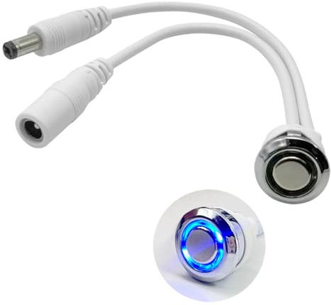 HAMRVL Variateur d'intensité LED 12 V CC - Interrupteur tactile marche/arrêt - Variateur d'intensité en continu - Contrôleur de luminosité de bande lumineuse LED de 5 à 24 V - Convient pour un trou de