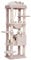Heybly Arbre à Chat pour Gros Chats 20 lbs (9 kg) Résistant, Tour XXL 152 cm pour Chat d'Intérieur, Meuble Multi-Niveaux avec Plateforme en Peluche, Panier Doudou, Condo HCT050MU