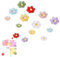 14 Stück Blumen Kühlschrankmagnete Set​​, Magnete für Magnettafel Magnetband Selbstklebend mit 2 Größen, Harz ​​Kühlschrank Magnete für Magnettafel​​ Whiteboard Küche Büro Dekoration