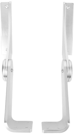 Riuulity Bootssitz-Armlehne, Robuste 10 Mm Aluminiumlegierung, Verstellbare, Faltbare Armlehne mit 60-Grad-Einstellung, für die Installation von Marine-Yacht-Ponton-Bootssitzen
