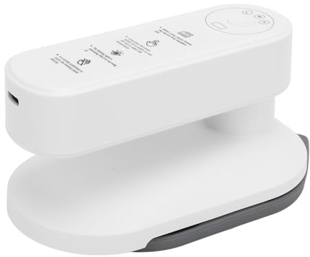 Eminchu Máquina de Planchar Eléctrica de Mano, Plancha con 3 Ajustes de Temperatura, Calentamiento Rápido en 30 Segundos, Plancha Inalámbrica Portátil con Batería de 5000 MAh, Ideal para el Hogar,