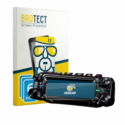 BROTECT 6 Stück Schutzglas für Yaesu FTM-310 Schutzfolie Panzer Folie Glas[Extrem Kratzfest 9H, Anti-Fingerprint, Ultra-Transparent]