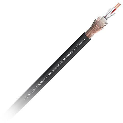 Sommer Cable Mikrofonkabel SC-Galileo 238 OFC 2x 0,38mm² 2-fach geschirmt PVC Kabel-Ø 7,00mm Meterware - 200-0251
