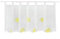 Joyswahl Scheibengardine Voile Bistrogardine mit Früchten Motive »Carla« Transparente Gardine Stores HxB 45x120cm Zitrus 1er Pack