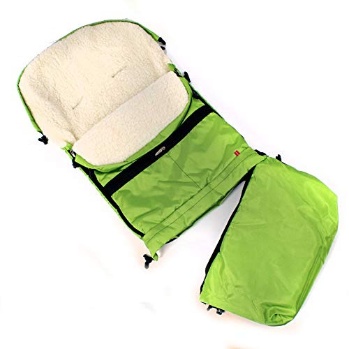 Winterfußsack Baby-Fußsack 3-teiler (Grün)