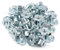 MroMax 1/4 Zinc Plated Carbon Steel 4 Pronged Tee Nut Full Thread T Nuts Furniture Fastener for Wood Rock Climbing Wall Holds Plywood Particle Board CNC Router Silver Blue Tone 100Pcs
