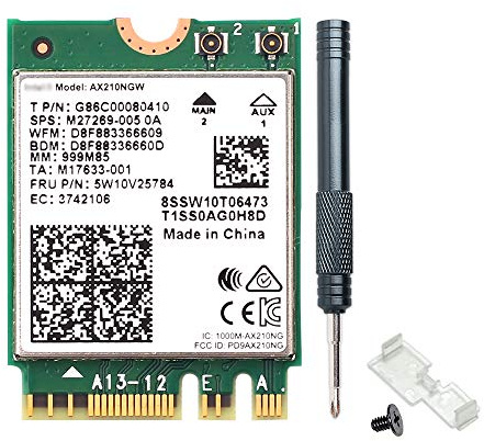 AX210NGW WiFi 6E 5400Mbps for Intel AX210 Tri-Band BT5.3 M.2 2230 PC Laptop