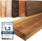 LAMO Manufaktur Wandregal Holz Gerade | Regal Farbe: Rustikal | Pure: ohne Montage Set | 160 cm