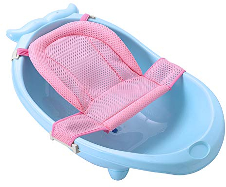 Badewannensitz Baby Babywannennetz Badewanneneinsatz Sitz Neugeborene Kleinkind Badewanne Netz Antirutsch Babywannenmatte Faltbar Babywannenkissen Baby Bad Pad Badematte Badezimmer Badezubehör