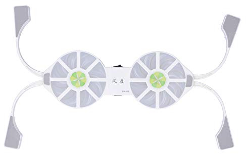 VBESTLIFE Laptop Cooling Pad, 4Color Foldable DualFan Large Air Volume Radiator Heat Sink Notebook USB Cooler (white)
